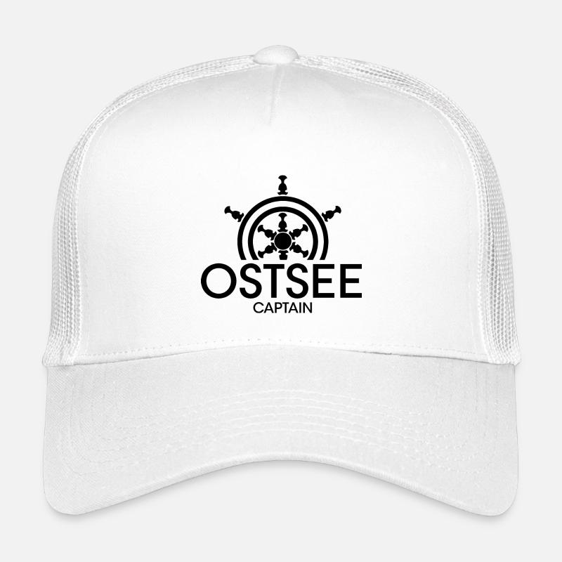 ostsee captain Kapitän Symbol icon Schiff Boot - Kinder Trucker-Cap - Weiß