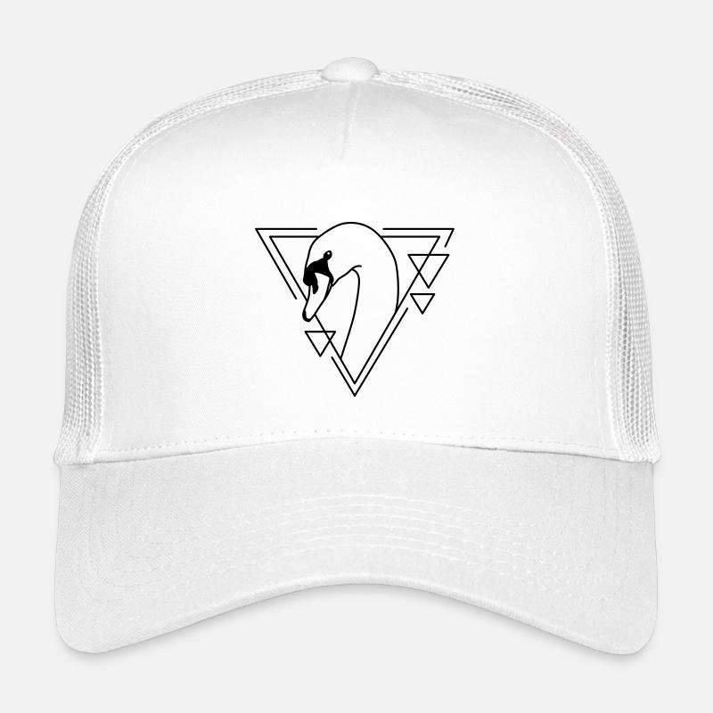 Schwan im geometrischen Design Kinder Trucker-Cap