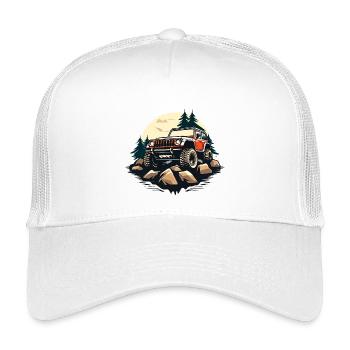 Off Road_01 - Kids’ Trucker Cap - white - Front