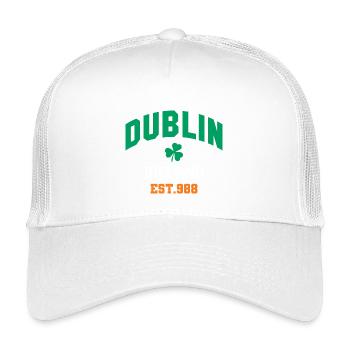 Dublin - Irlande - Casquette trucker enfant - blanc - Devant