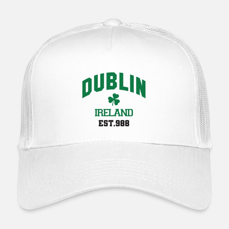 Dublin - Irland - Kinder Trucker-Cap - Weiß
