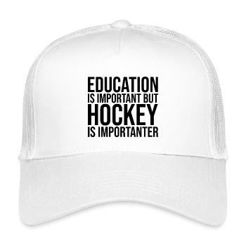 Hockey - Kinder Trucker-Cap - Weiß - Vorne