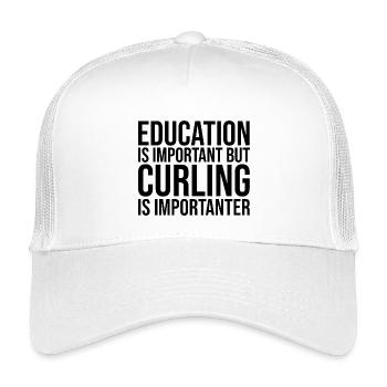 Curling - Kids’ Trucker Cap - white - Front