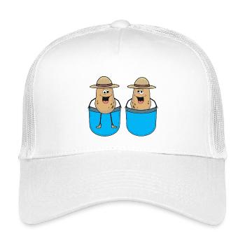 Sacs Pommes de terre Légumes Producteurs de pommes de terre - Casquette trucker enfant - blanc - Devant