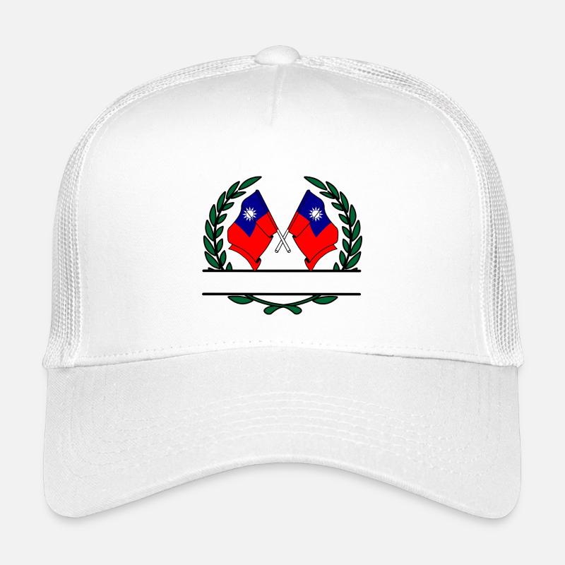 Drapeaux Taiwan bannière couronne de laurier Casquette trucker enfant