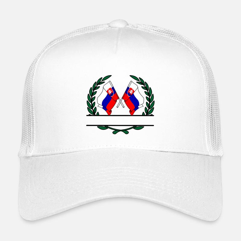 Drapeaux Slovaquie couronne de laurier bannière Casquette trucker enfant