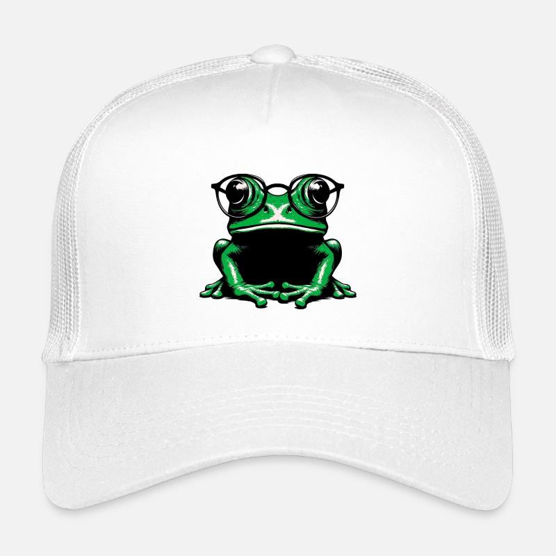 Frosch mit Brille Kinder Trucker-Cap