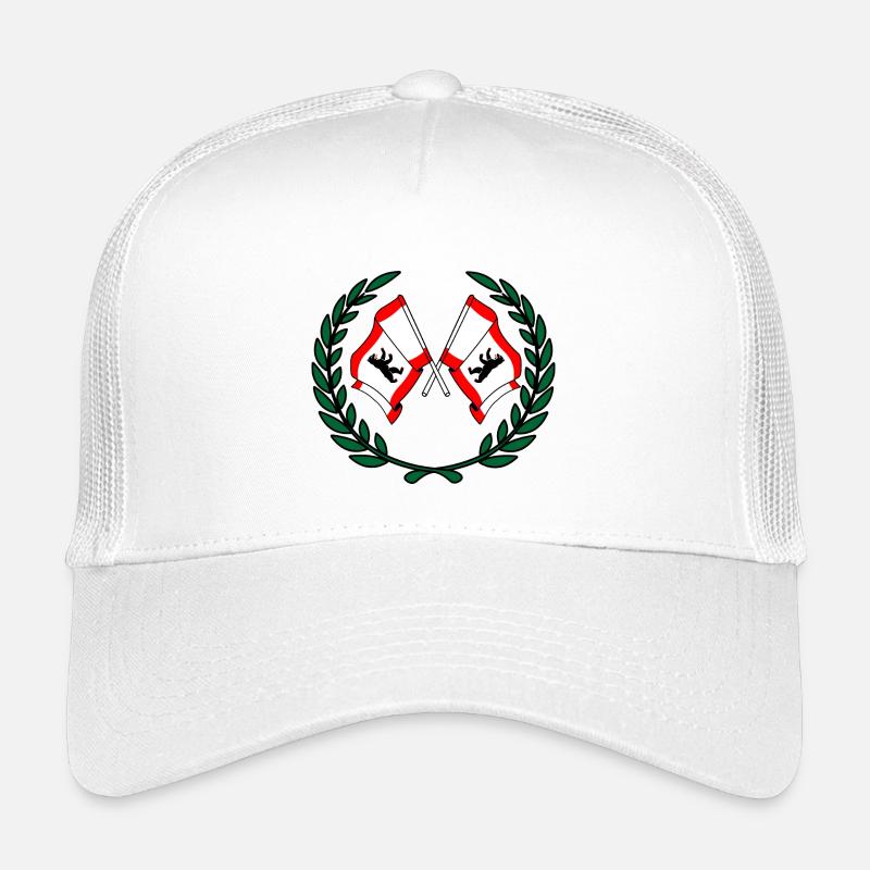 Fahnen Berliner Lorbeerkranz - Kinder Trucker-Cap - Weiß