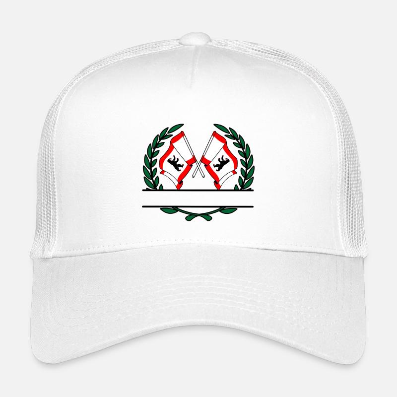 Fahnen Berlin Lorbeerkranz Banner Kinder Trucker-Cap