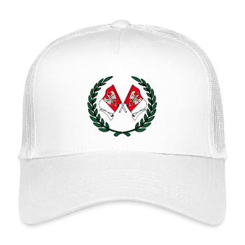 Drapeaux Couronne de laurier de Grande-Pologne - Casquette trucker enfant - blanc - Devant