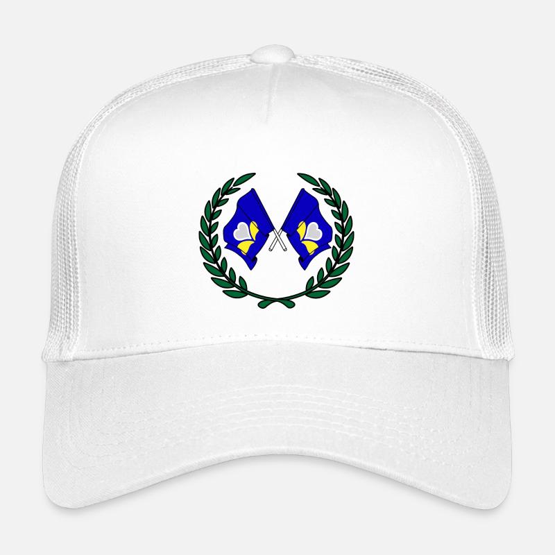 Couronne de laurier Drapeaux Région de Bruxelles-Capitale Casquette trucker enfant