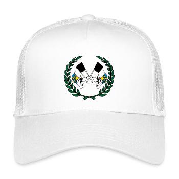 Fahnen Graubünden Schweiz Lorbeerkranz - Kinder Trucker-Cap - Weiß - Vorne