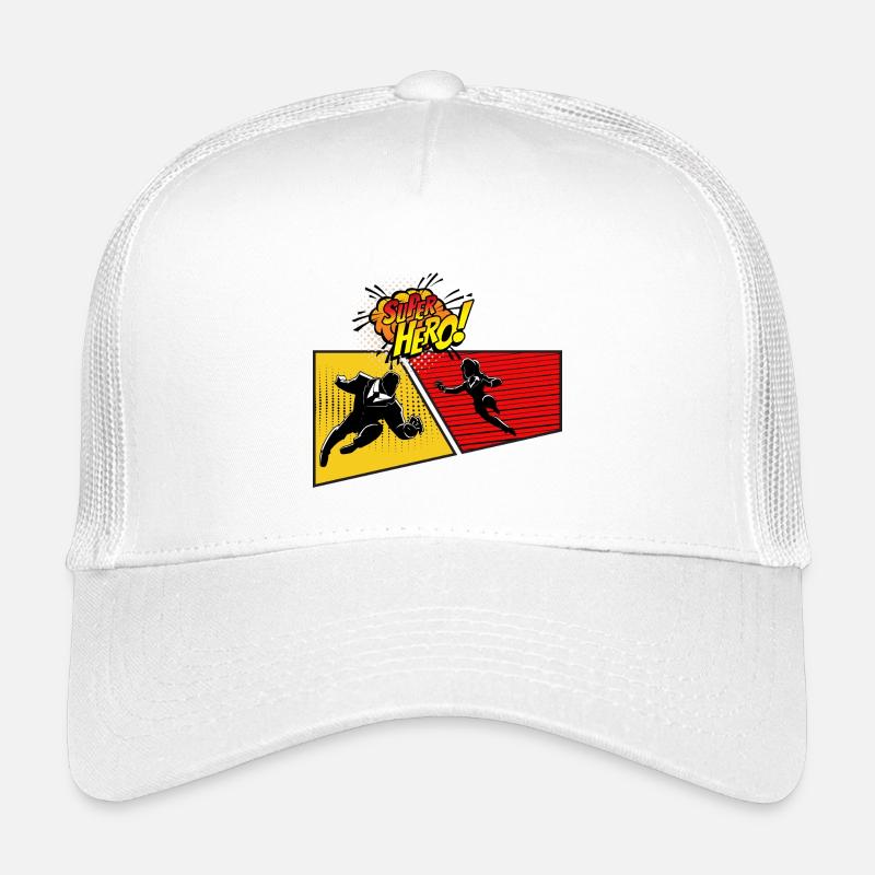 Superhelden-Pop-Art-Tafel Kinder Trucker-Cap