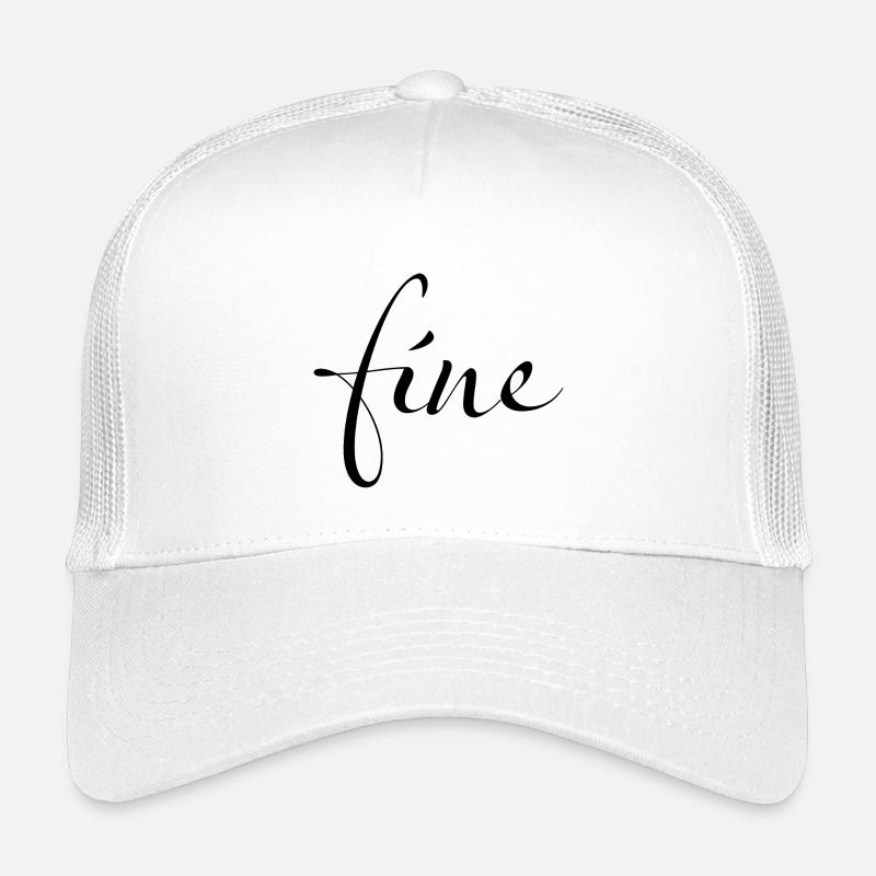 Fine – Feeling just fine - Kinder Trucker-Cap - Weiß
