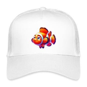 Clownfisch - Kinder Trucker-Cap - Weiß - Vorne