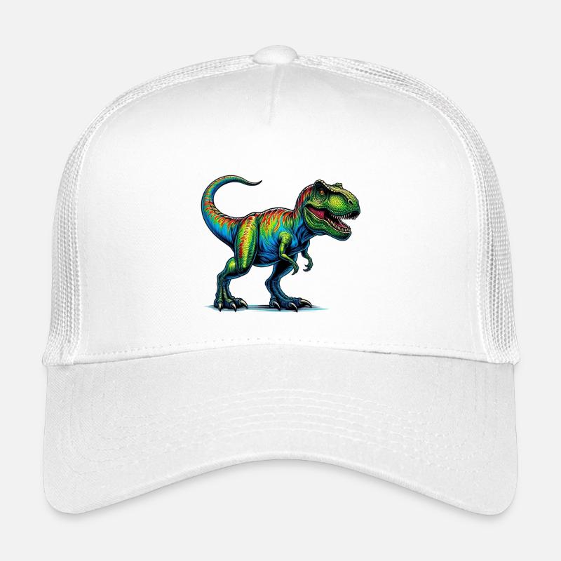 Dinosaurier - Kinder Trucker-Cap - Weiß