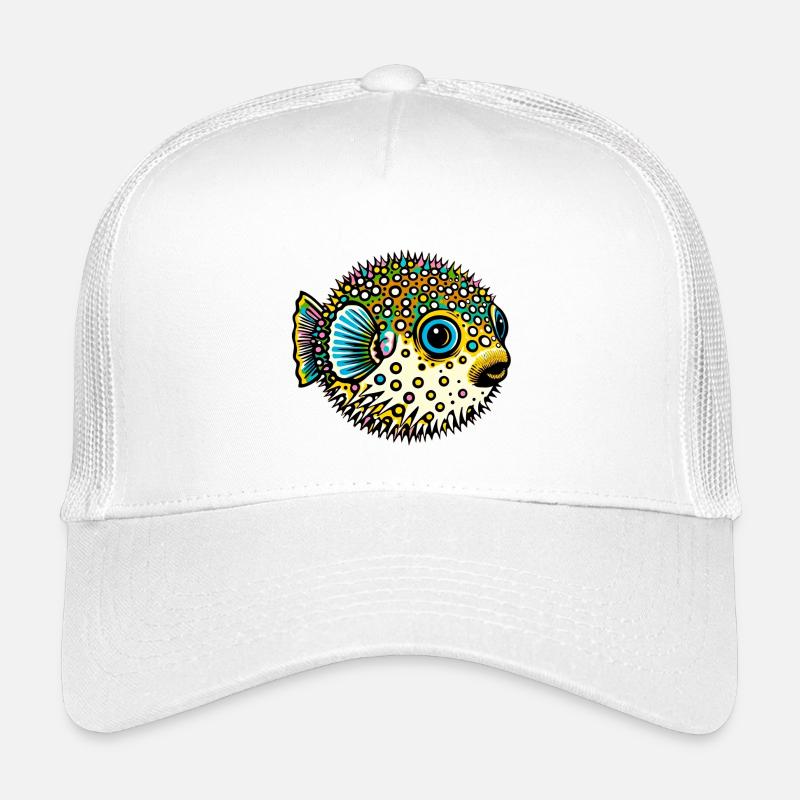 Kugelfisch - Kinder Trucker-Cap - Weiß