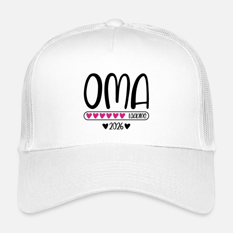 Oma 2026 loading - Kinder Trucker-Cap - Weiß