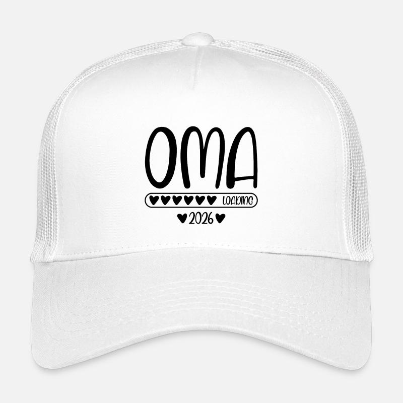 Oma 2026 loading - Kinder Trucker-Cap - Weiß