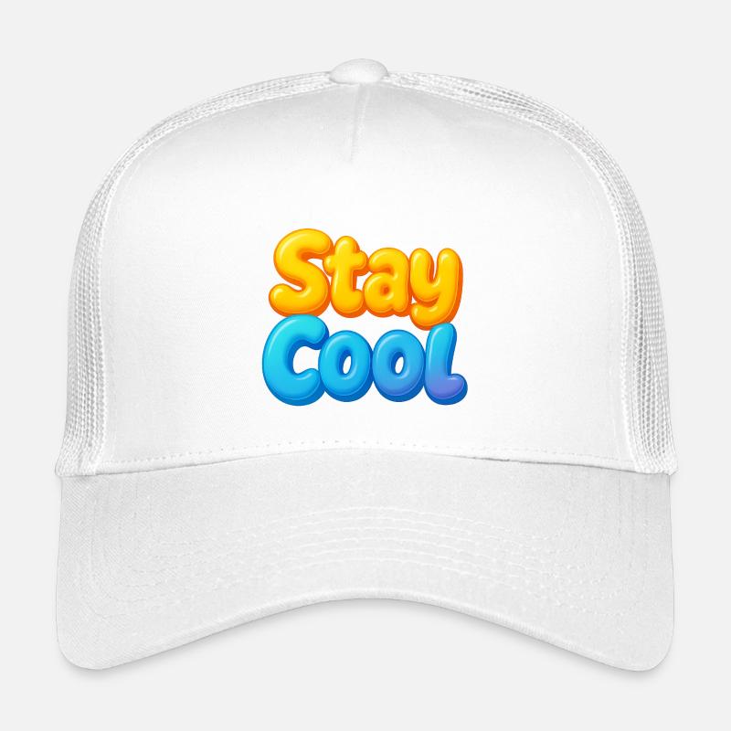 Bunte Wolken Spruch Design - Kinder Trucker-Cap - Weiß
