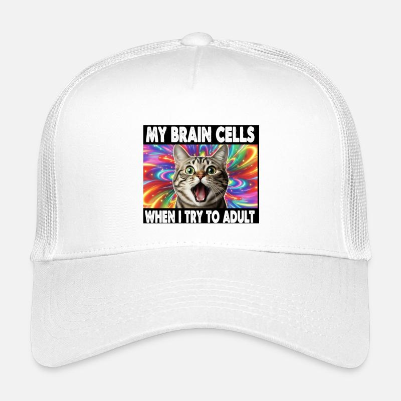Eine intelligent humorvolle Katze Kinder Trucker-Cap