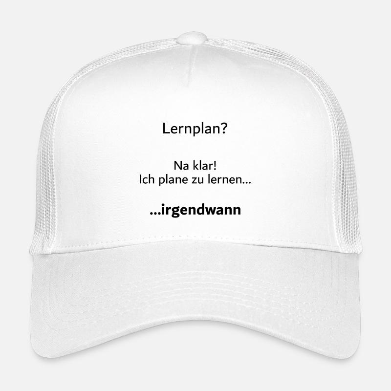 Unispruch "Lernplan?" Student Geschenk, Studenten Kinder Trucker-Cap