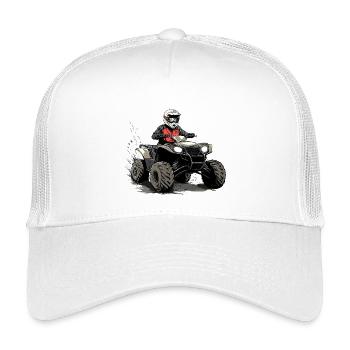 Quad Rider Conduite Tout-Terrain Illustration - Casquette trucker enfant - blanc - Devant