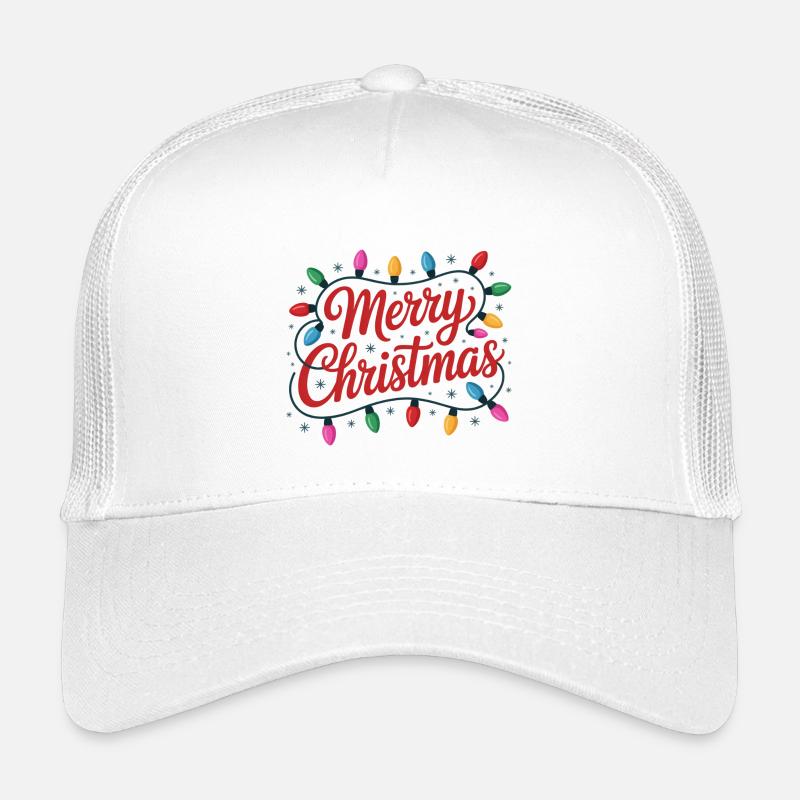 Merry Christmas Luminous String Lights Kids’ Trucker Cap