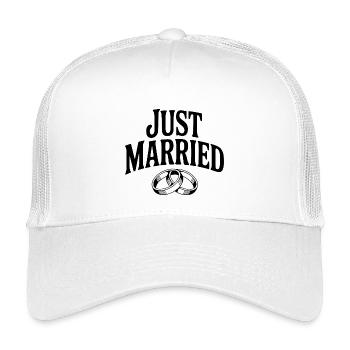 Just Married - Kids’ Trucker Cap - white - Front