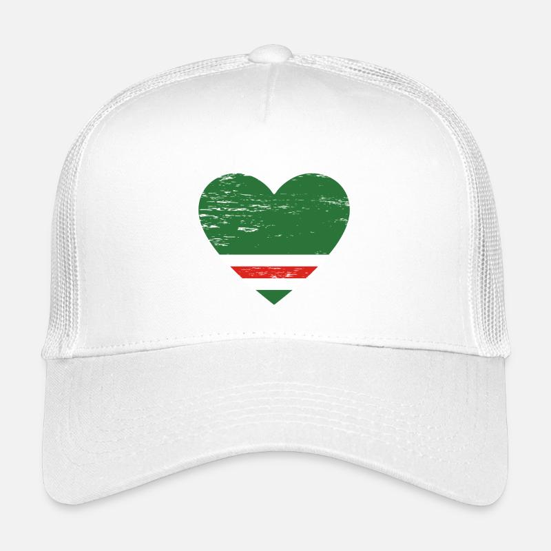 Tschetschenien Flagge Herz used Kinder Trucker-Cap