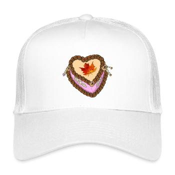 Herbst Cremeals Herz süsses  - Kinder Trucker-Cap - Weiß - Vorne