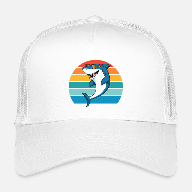 requin, créature marine, prédateur, requin, grand requin blanc Casquette trucker enfant