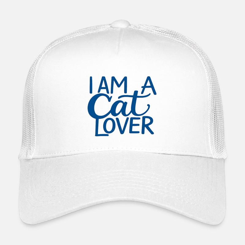 Ich bin ein Katzenliebhaber - Kinder Trucker-Cap - Weiß