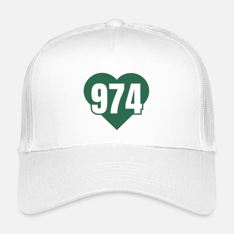 Herz 974 Code Grün Kinder Trucker-Cap