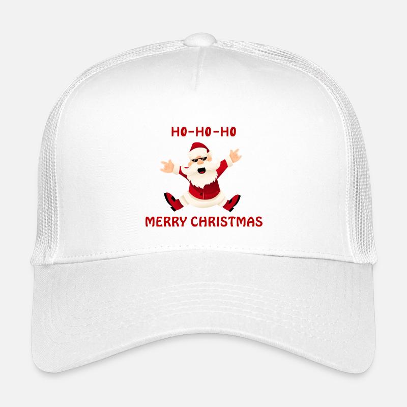 Happy Jumping Santa Kids’ Trucker Cap