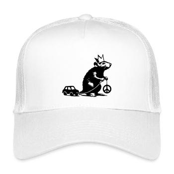 König Ratte mit Spielzeug - Kinder Trucker-Cap - Weiß - Vorne
