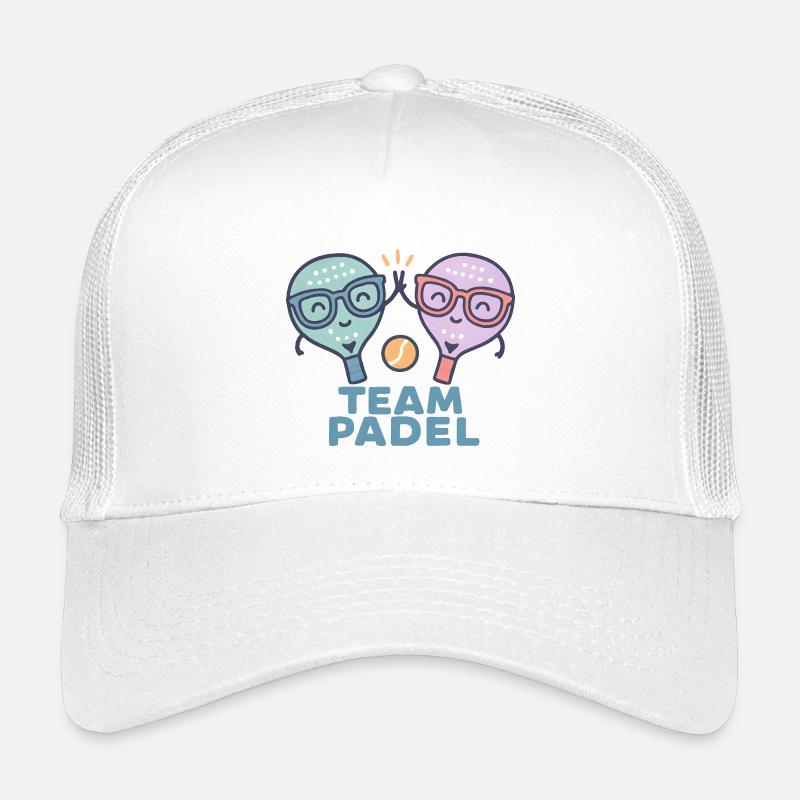 Duell Padel Freundliche Maskottchen Bunt Kinder Trucker-Cap