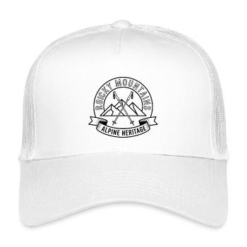 Rocky Mountains - Souvenir Design - Kids’ Trucker Cap - white - Front