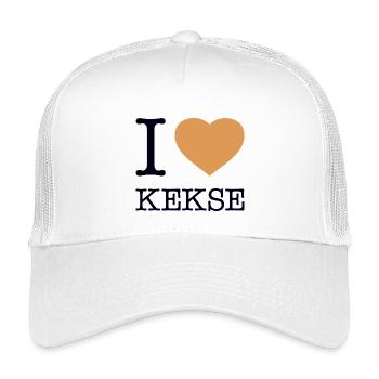 I love Kekse - Kinder Trucker-Cap - Weiß - Vorne