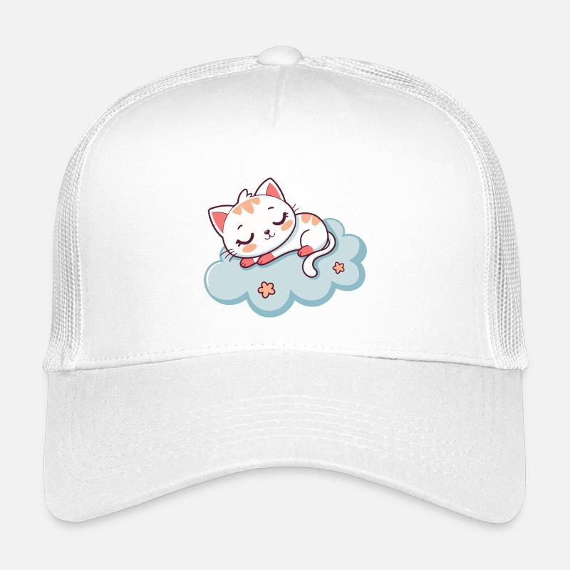 Chaton Dormant sur Nuage Doux Casquette trucker enfant