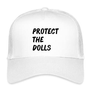 Protect_the_Dolls_-- - Kids’ Trucker Cap - white - Front