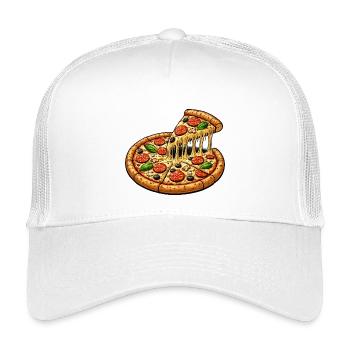 Pizza Motif - Casquette trucker enfant - blanc - Devant