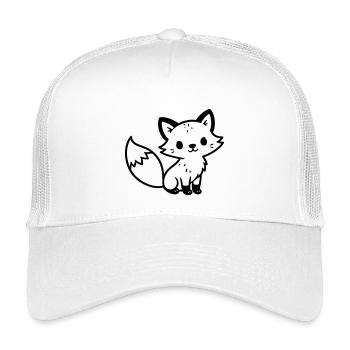 Fuchs Niedlich - Kinder Trucker-Cap - Weiß - Vorne