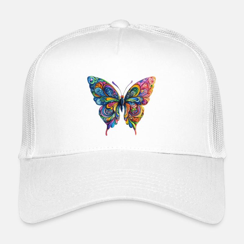 Bunter Farbenschmetterling Kinder Trucker-Cap