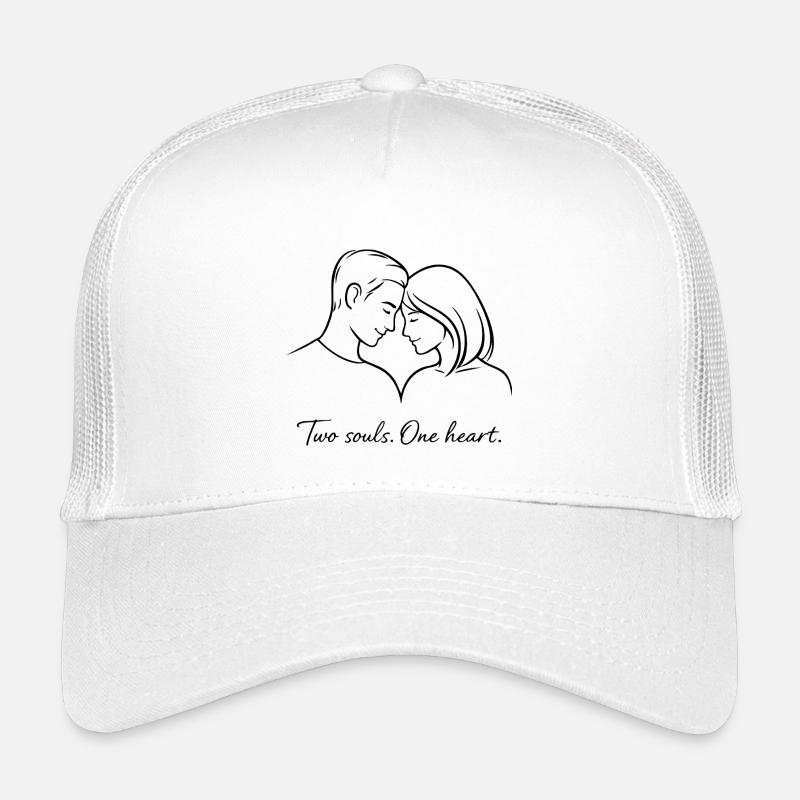 Zwei Seelen, ein Herz - Kinder Trucker-Cap - Weiß