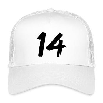 14 - Kinder Trucker-Cap - Weiß - Vorne