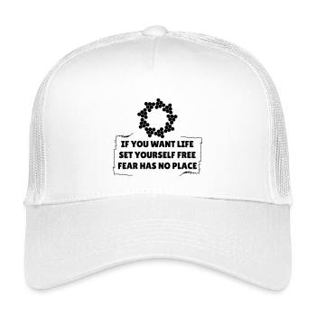 Fear Has No Place - Kinder Trucker-Cap - Weiß - Vorne