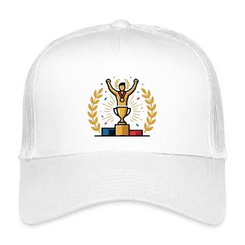 Winner's trophy This is what winners look like Winner motif - Kids’ Trucker Cap - white - Front