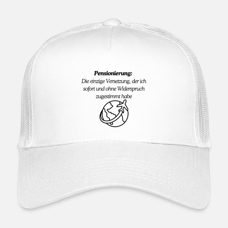 Endlich Pension - Kinder Trucker-Cap - Weiß