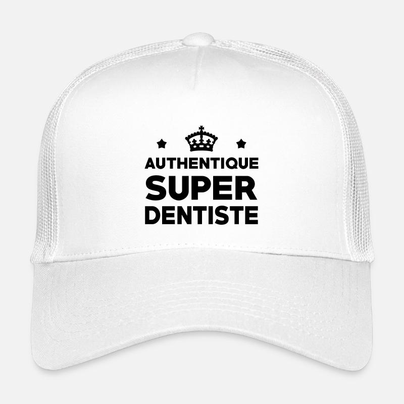 Badge Authentique Super Dentiste Casquette trucker enfant